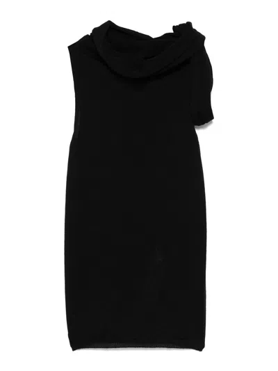 RICK OWENS TWIST-DETAIL TOP