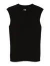 Rick Owens Ribbed-knit Vest In Black