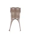 Rick Owens Gold Wool Blend Tops In Multi
