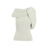 Rick Owens Banded Tshirt Knit Top Clothing In Gray