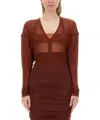 Rick Owens Women's Wool Jersey In Brown