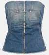 Rick Owens Top Aus Denim In Blau