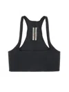 Rick Owens Square-neck Cropped Top In Black