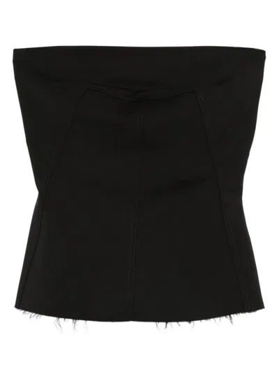 RICK OWENS RICK OWENS WOOL BUSTIER TOP