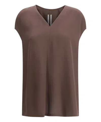 Rick Owens Top In Brown