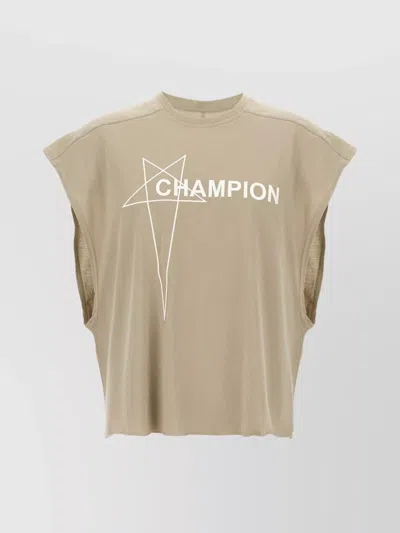Rick Owens Top Champion X Owens Sans Manches In Neutral