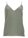 Rick Owens Grey Solid V Neck Top In Black