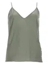 Rick Owens Grey Solid V Neck Top In Gray