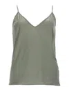 Rick Owens Grey Solid V Neck Top In Grey