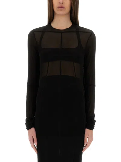 Rick Owens Top Lido In Black