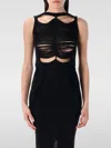 Rick Owens Sheer Layered Maxi Dress With Avant-garde Detailing In Black