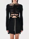 Rick Owens Women's Tanja T Top In ブラック