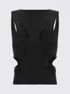 Rick Owens Tanja Black Wool Top In Multi