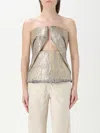 Rick Owens Oberteil Mit Krappendetail In Gold
