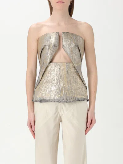 RICK OWENS TOP RICK OWENS WOMAN COLOR GOLD,G60910047