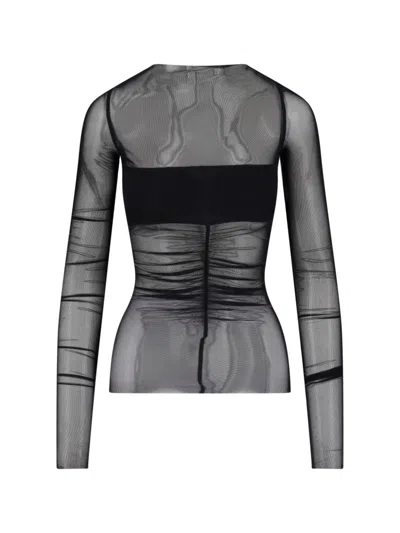 Rick Owens Top "temple Bandeau" In Black