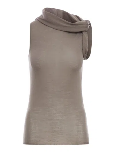 Rick Owens Top With Crossover Design