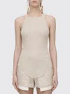 Rick Owens Off-white Basic Rib Tank Top In Neutral