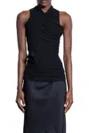 Rick Owens Woman Black Tops In Black