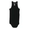 Rick Owens Racer-back Curved-hem Top In Black