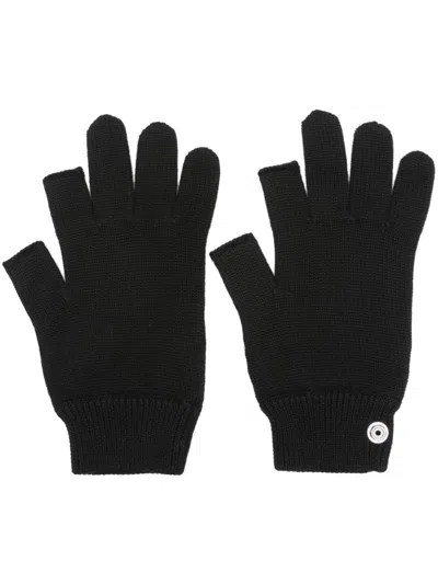 Rick Owens Touchscreen Gloves In Black