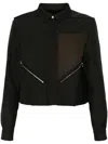 Rick Owens Long Sleeve Casual Jacket In Black