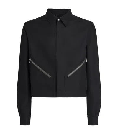 Rick Owens Tour Alice Shirt Jacket In Black