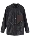 Rick Owens Porterville Runway Drawstring Hem Tour Jacket In Black