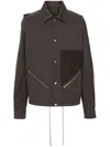 Rick Owens Tour Snap Front Jacket Knitwear Brown In Brown