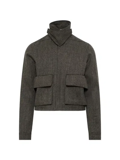 Rick Owens Tower Alice Jacket In Gray