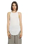 Rick Owens Tower Basic Rib Tank In White