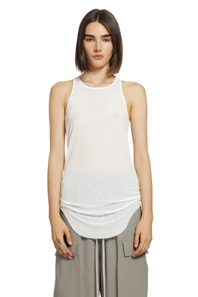 Rick Owens Tower Basic Rib Tank In White