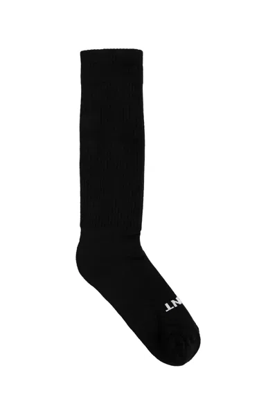 Rick Owens Tower Glitter Socks In Black