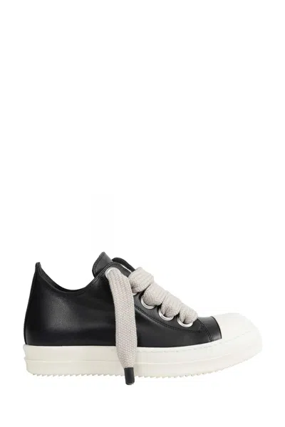 Rick Owens Tower Jumbolace Low Sneaks In Black