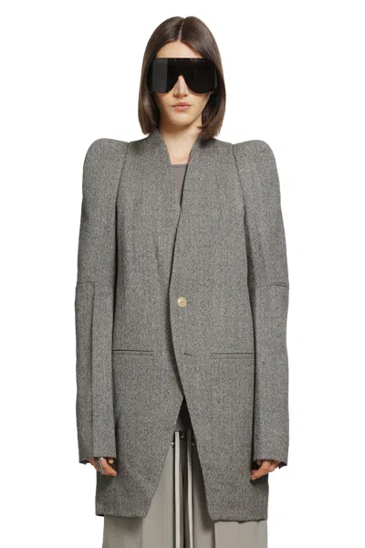 Rick Owens Tower Metro Jacket In Gray