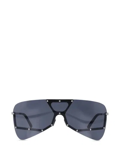 Rick Owens Tower Sunglasses In Metallic