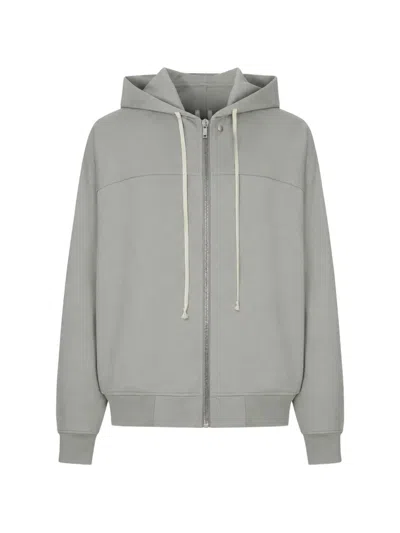Rick Owens Tower Windbreaker In Drk Pearl Heavy Jersey In Gray