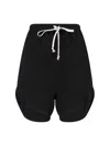 Rick Owens Woman Shorts & Bermuda Shorts Black Size 8 Cupro, Elastane In Black