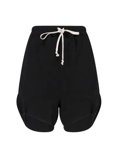 Rick Owens Track Shorts In Black  