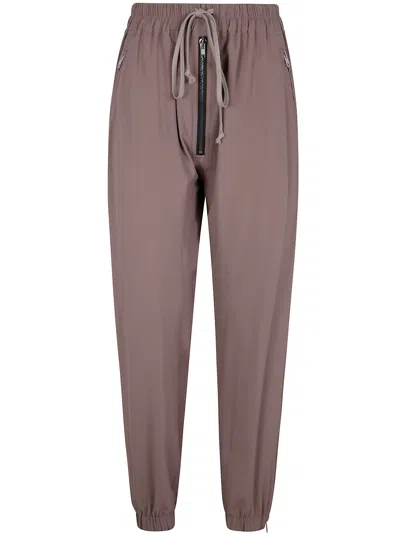 Rick Owens Track Trousers In Green