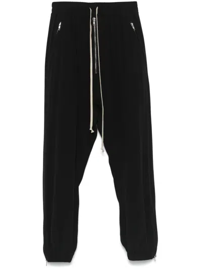Rick Owens Track Trousers In Black