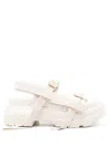 Rick Owens Tractor Sandals In White