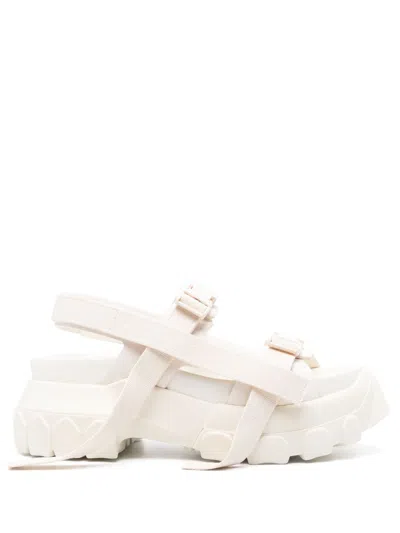 Rick Owens Tractor Sandals In White