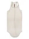 Rick Owens Transparent Tank Top In White