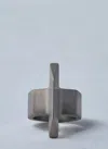 Rick Owens Trapezioid Ring In Silver