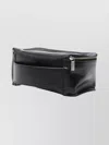 Rick Owens Travel Wallet With External Pocket And Handle In Black