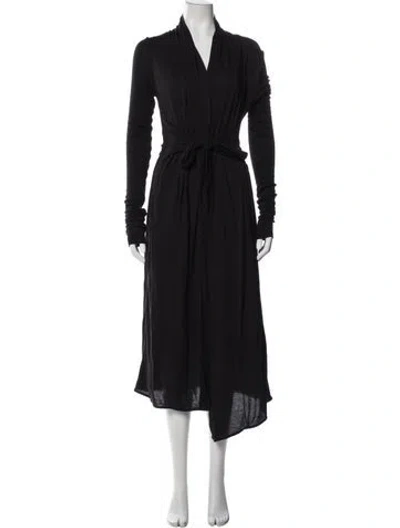 Pre-owned Rick Owens Trench Coat In Blue