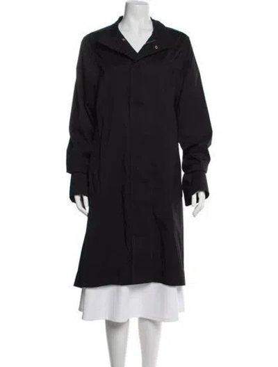 Pre-owned Rick Owens Trench Coat In Gray