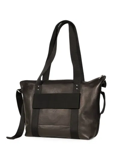 Rick Owens Trolley Leather Shoulder Bag In Brown