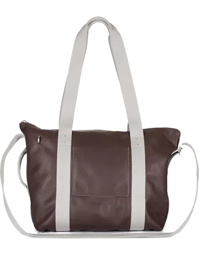 Rick Owens Trolley Tote Bag In Brown